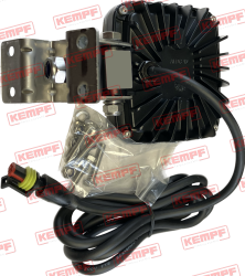 Preview: 110242  Rückfahrleuchte / Arbeitsscheinw. LED 12W 1000lm, rechteckig, m.AMP-Stecker